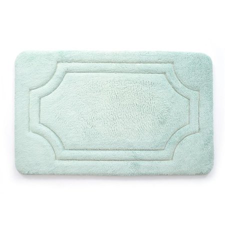 STEPHAN ROBERTS HOME Stephan Roberts Home BFDM-24817-12 17 x 24 in. Luxurious Memory Foam Bath Mat with Water Shield Technology - Misty Blue BFDM-24C817-12